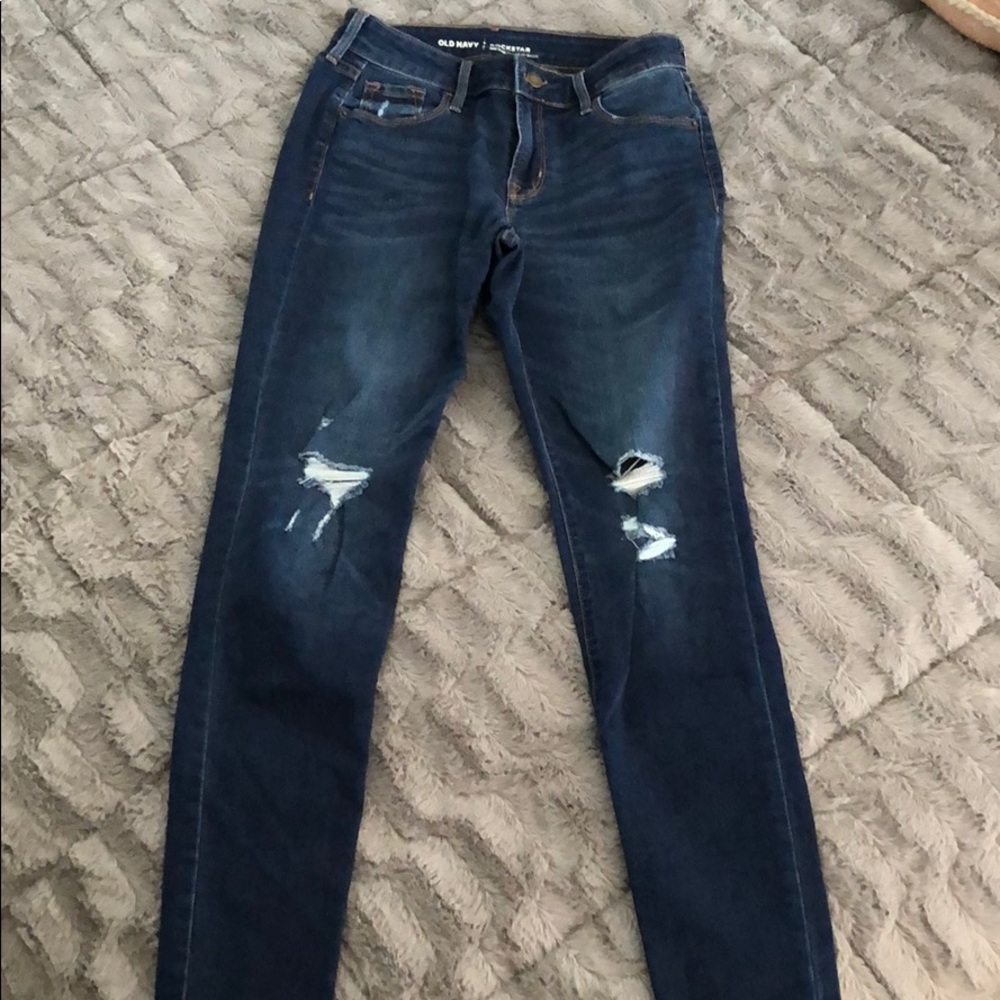 Rockstar mid rise skinny jeans